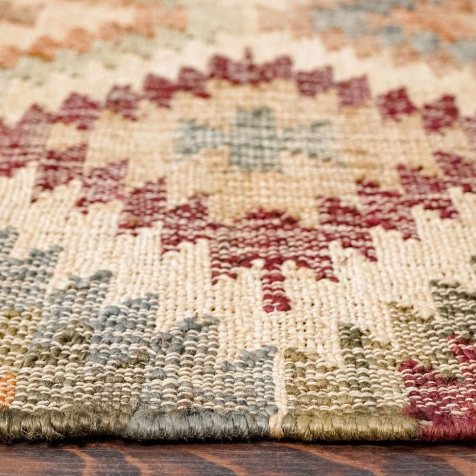 Dywan kilim w stylu azteckim