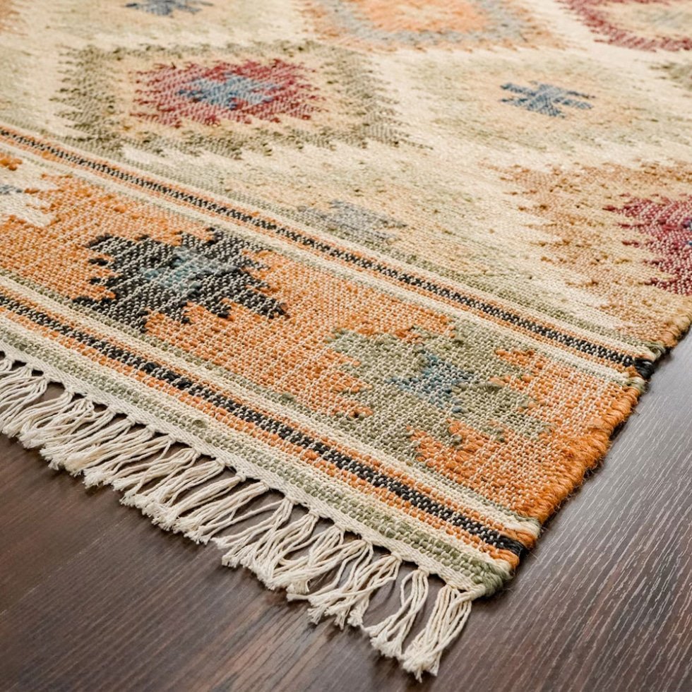 Dywan kilim w stylu azteckim