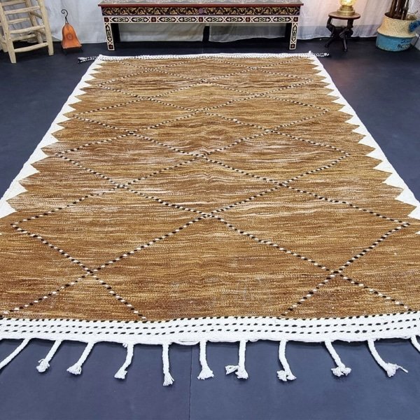 Dywan berberyjski kilim brązowy