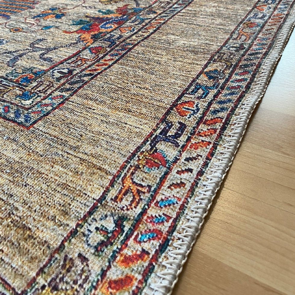 Szary turecki dywan kilim do prania