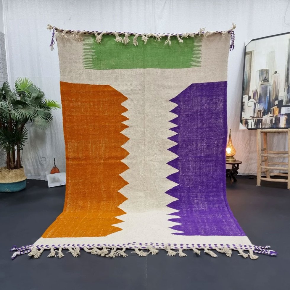 Nowoczesny dywan Berber kilim