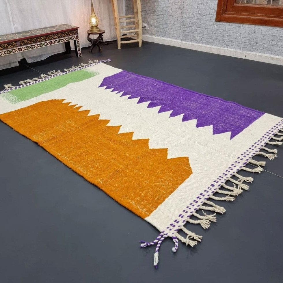Nowoczesny dywan Berber kilim