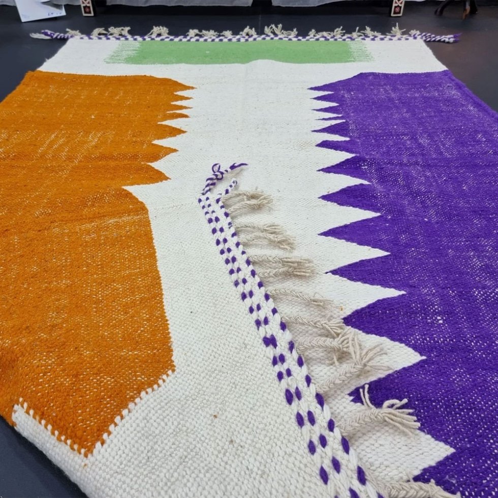 Nowoczesny dywan Berber kilim