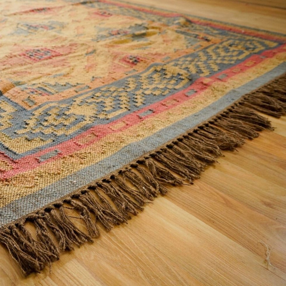 Indyjski dywan kilim w stylu Navajo