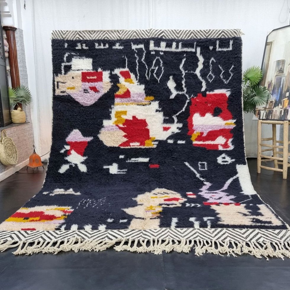 Dywan berberyjski kilim z miękkiej wełny