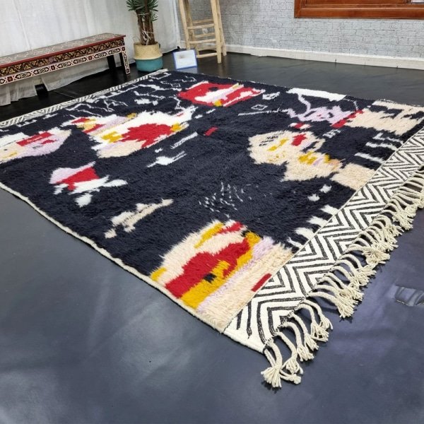 Dywan berberyjski kilim z miękkiej wełny