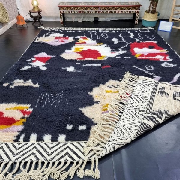 Dywan berberyjski kilim z miękkiej wełny