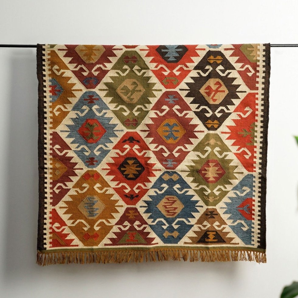 Dywan kilim w stylu południowo-zachodnio-amerykańskim