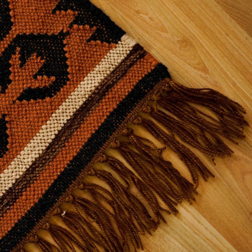 Tkany etniczny dywan kilim