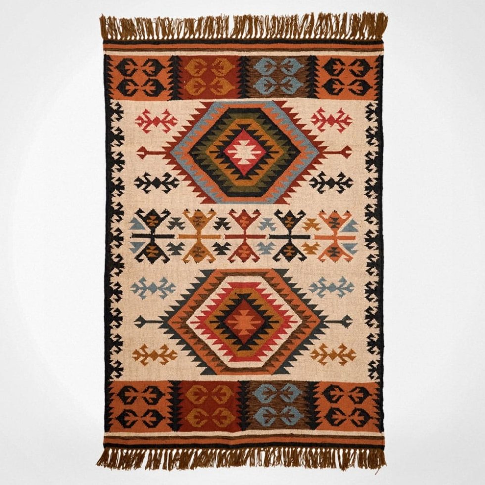 Tkany etniczny dywan kilim