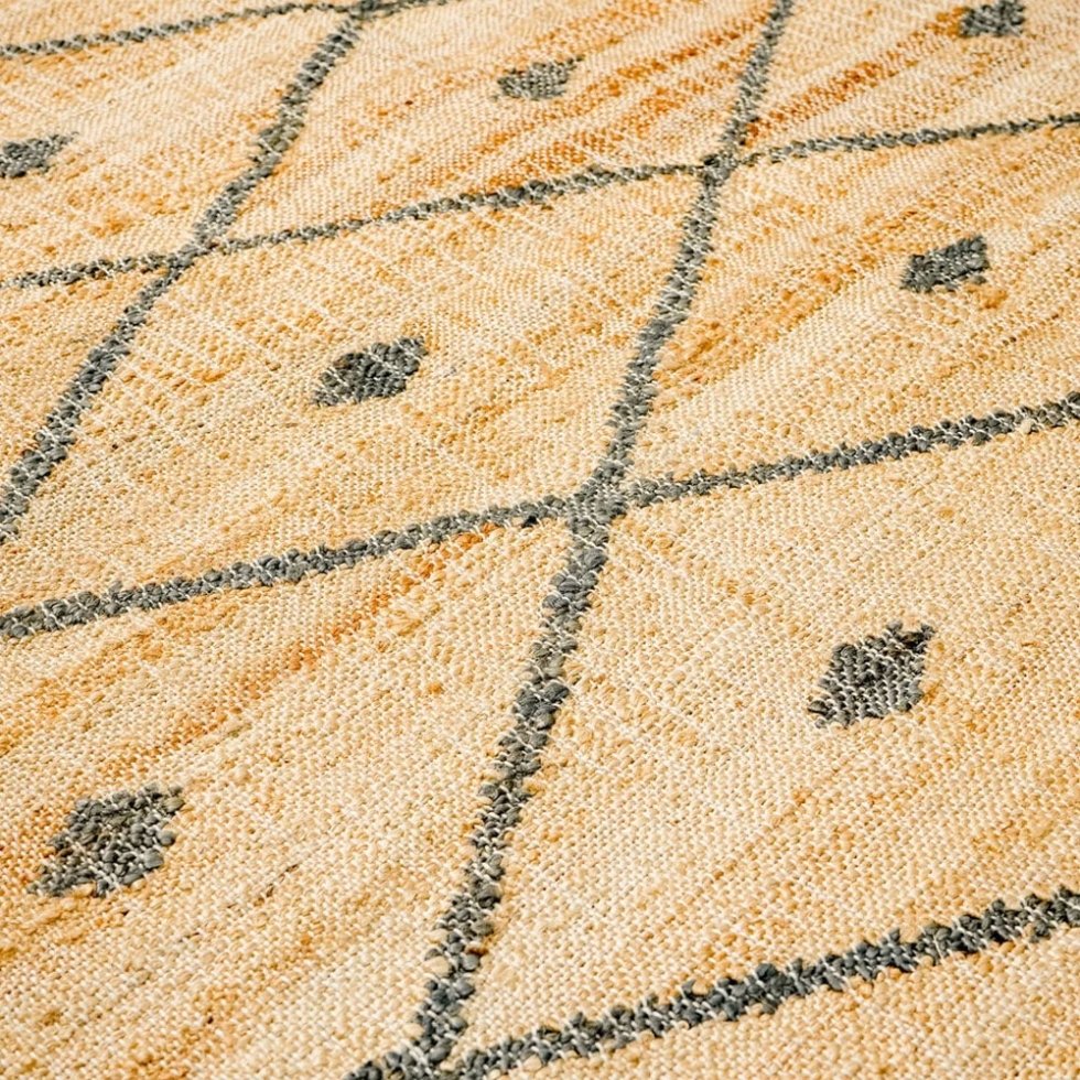 Dywan indyjski Kilim z żółtym diamentem