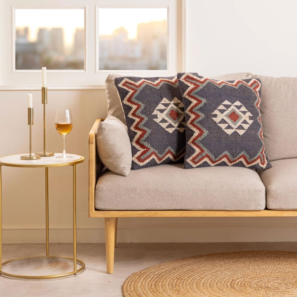 Poszewka na poduszkę 22x22 kilim