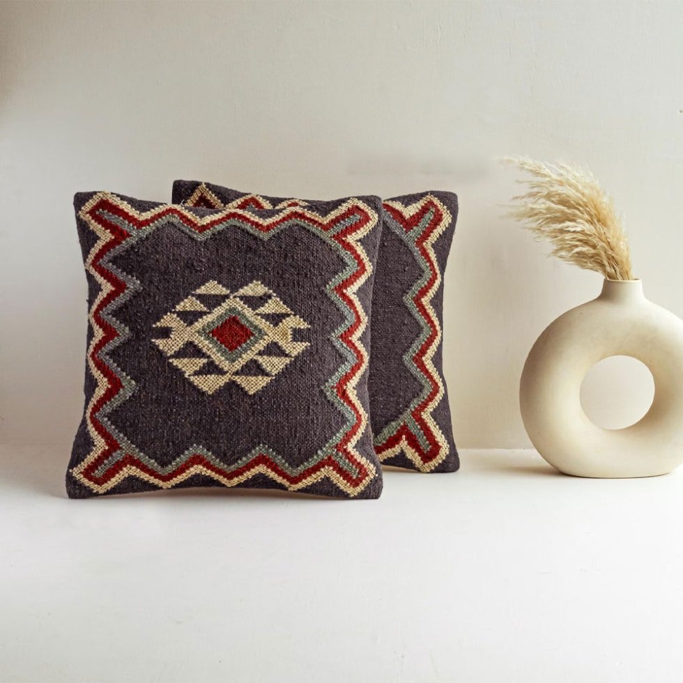 Poszewka na poduszkę 22x22 kilim