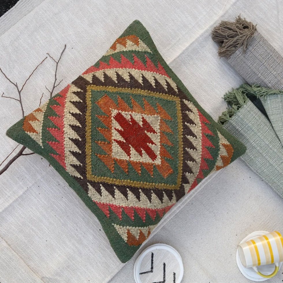 Turecka poduszka kilim 18×18