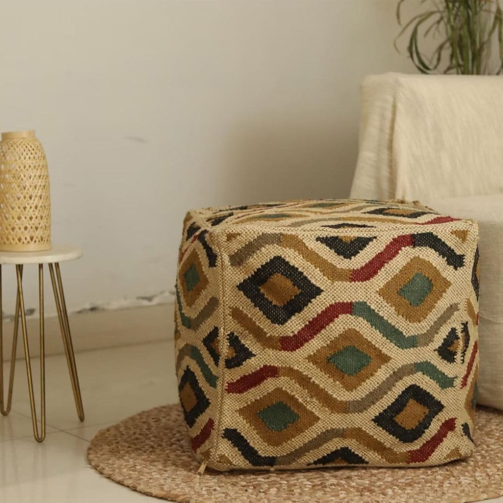 Pufa Kilim w stylu azteckim