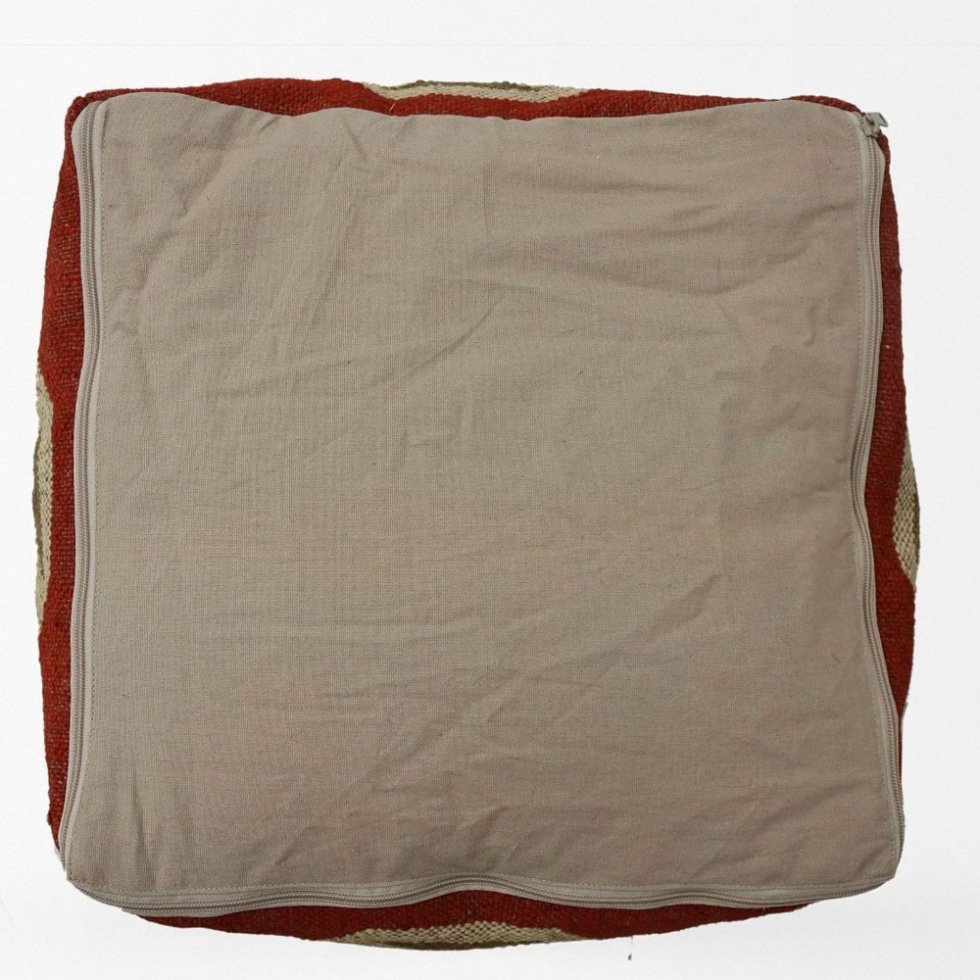 Pufa kilim w kolorze rdzy plemiennej