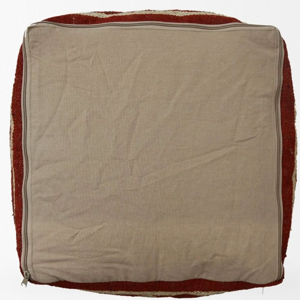 Pufa Kilim w żółty diamentowy wzór
