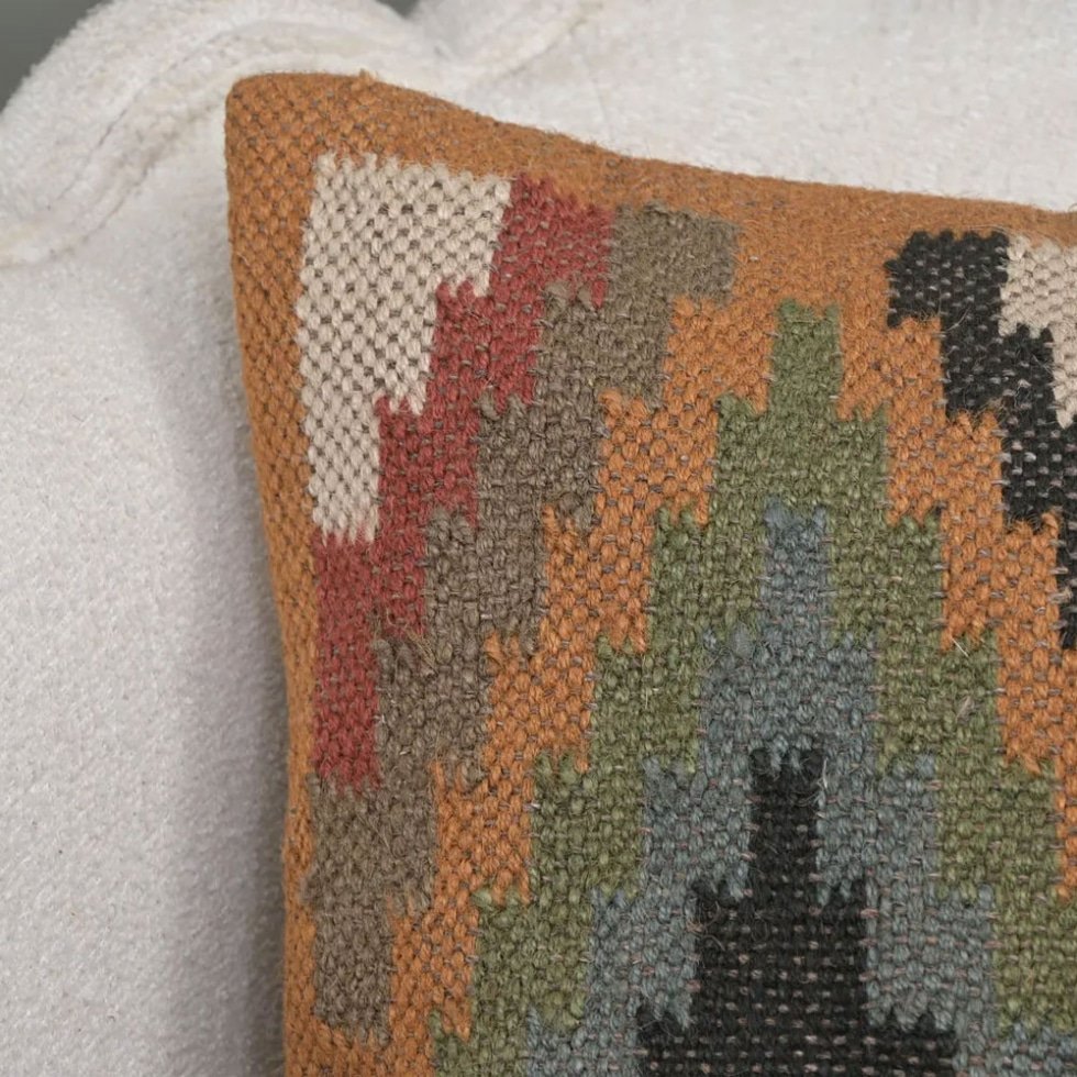 Poduszka 20x20 diamond chevron kilim