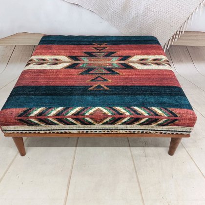 Turecki stolik kawowy kilim z nadrukiem