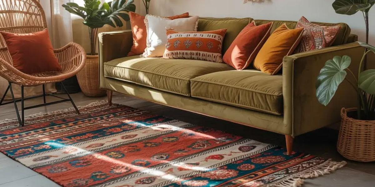 Co się stanie, gdy połączysz dywany kilimowe z wystrojem w stylu boho?
